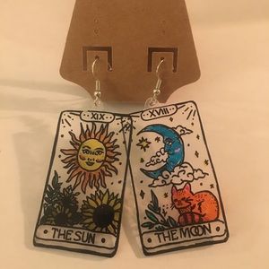 Handmade Tarot Card Earrings